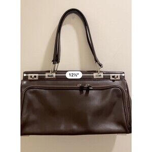 Lancel Cow Leather Brown Handbag